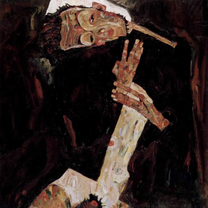 Egon Schiele The Poet painting | framed paintings for sale
