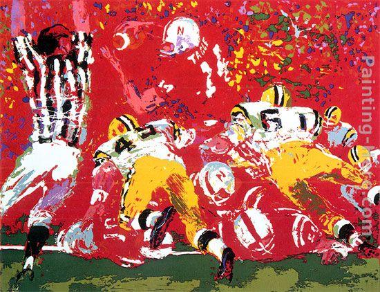 Leroy Neiman Tom Brady painting