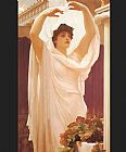 Lord Frederick Leighton Canvas Paintings - Invocation