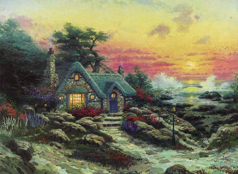 Thomas Kinkade City By The Bay 24 x 36 Canvas