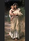 William Bouguereau Famous Paintings - Lambs