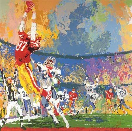 Leroy Neiman Mickey Mantle Painting