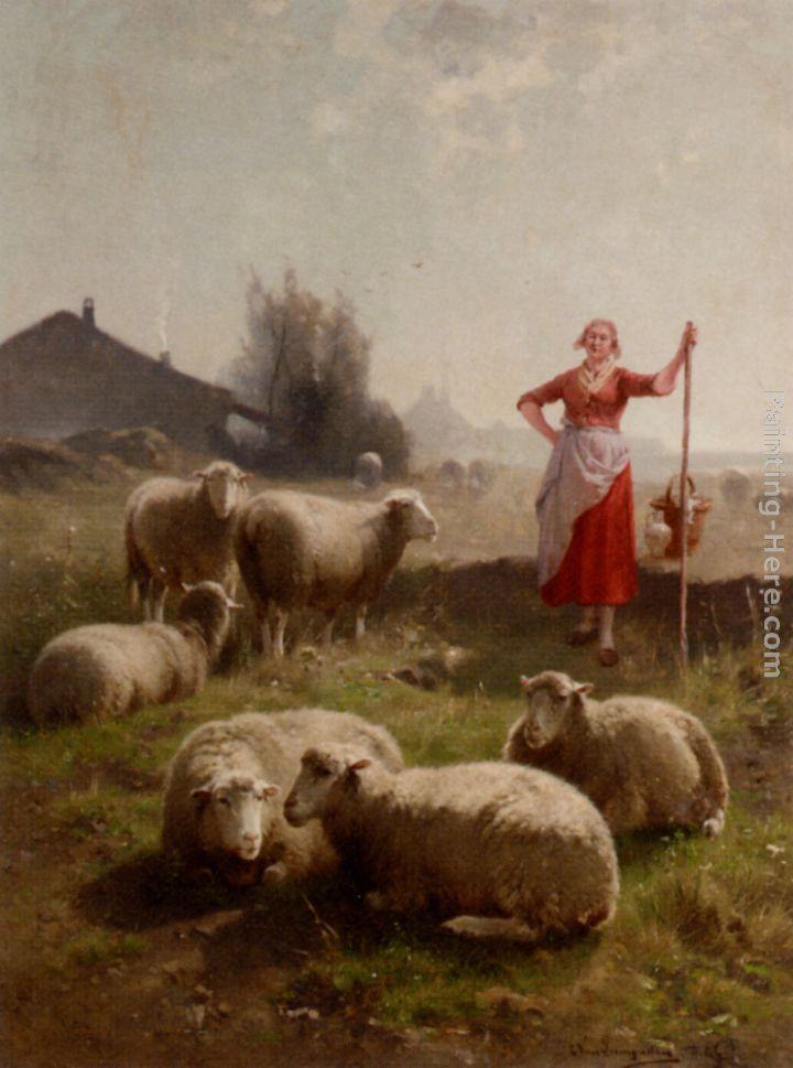 shepherdess painting