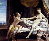 Correggio Canvas Paintings - Danae