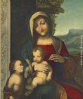 Correggio Canvas Paintings - Madonna