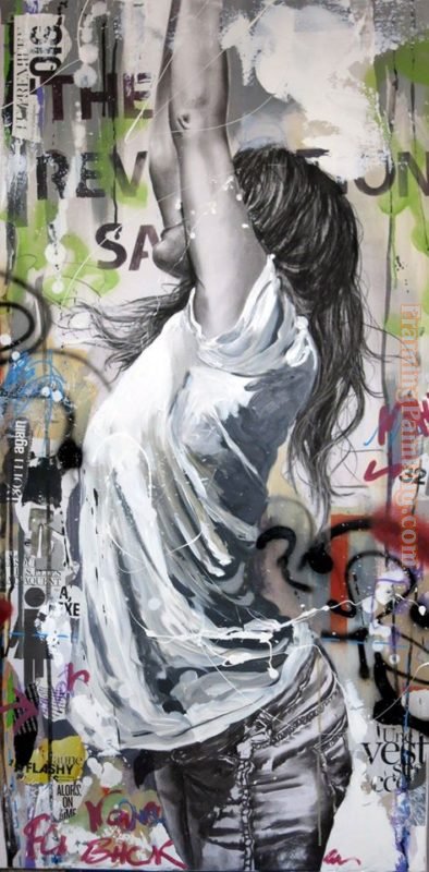 2011 Canvas Paintings - Cool Girl Dancing 2