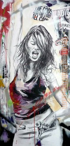 2011 Canvas Paintings - Girl Dancing 3 Cecile Desserle