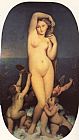 Jean Auguste Dominique Ingres Famous Paintings - Ingres Venus Anadyomene