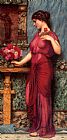 John William Godward Famous Paintings - An Offering to Venus