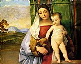 Titian Canvas Paintings - The Gipsy Madonna