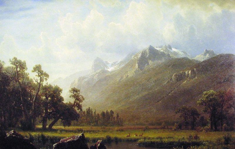 Albert Bierstadt The Sierras Near Lake Tahoe California painting ...