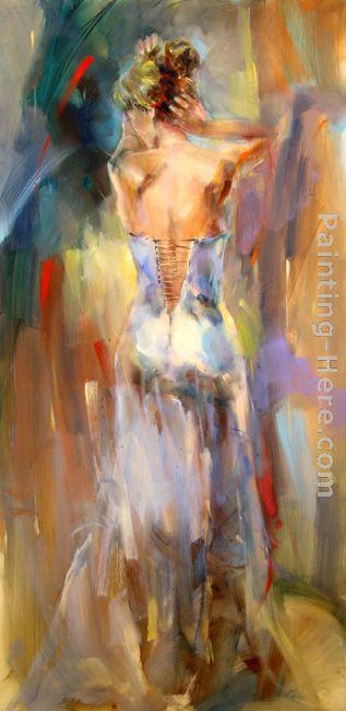 Anna Razumovskaya Lady In A Blue Dress painting | framed paintings for sale