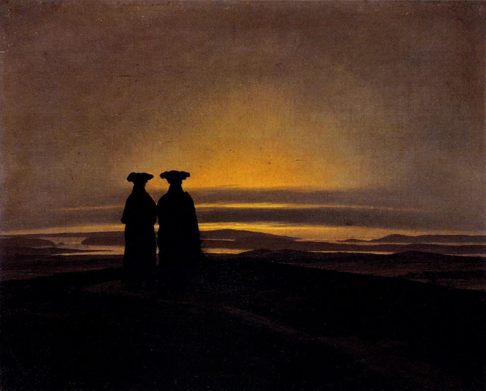 Caspar David Friedrich Sunset painting | framed paintings for sale