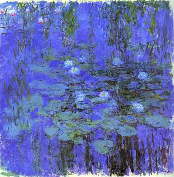 Claude Monet Blue Water Lilies painting | framed paintings for sale