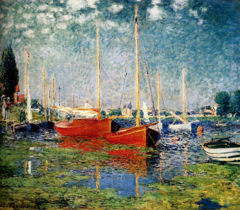 Claude Monet The Red Boats painting | framed paintings for sale