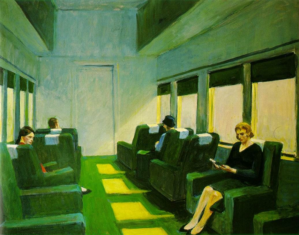 Edward Hopper Chair Car painting | framed paintings for sale