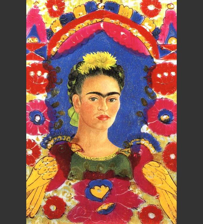 Frida Kahlo Self Portrait with Loose Hair painting | framed paintings ...