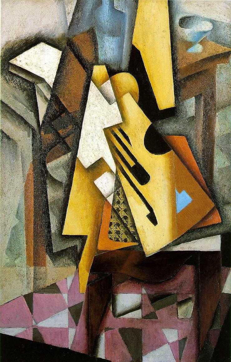 Juan Gris Guitar on a Chair painting | framed paintings for sale