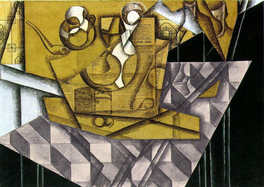 Juan Gris Guitar with Clarinet painting | framed paintings for sale