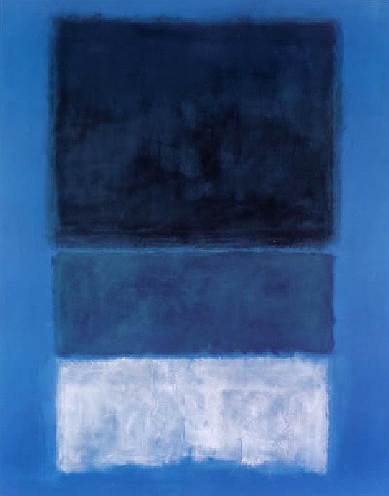 Mark Rothko No 14 White and Greens in Blue painting | framed paintings ...