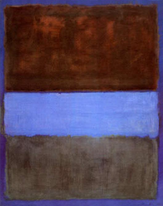 Mark Rothko No 61 Brown Blue Brown on Blue c1953 painting | framed ...