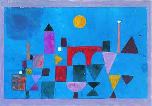 Paul Klee Red Bridge painting | framed paintings for sale