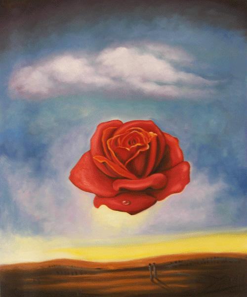 Salvador Dali The Rose painting | framed paintings for sale