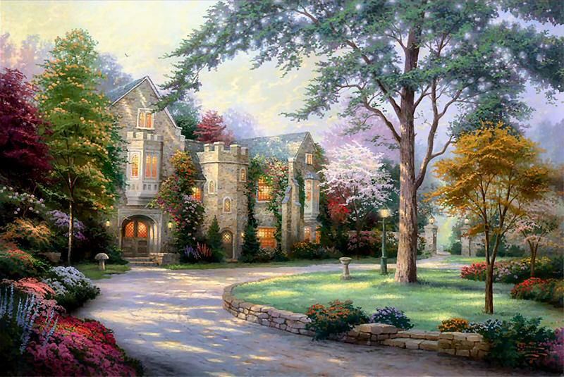 selling kinkade paintings