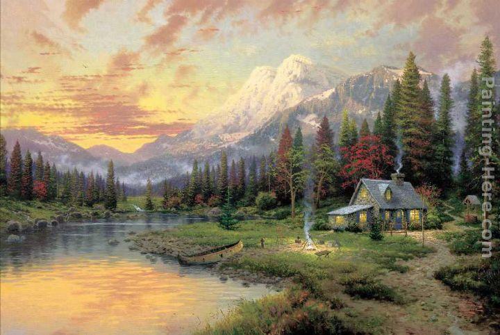 Thomas Kinkade Evening Majesty painting | framed paintings for sale