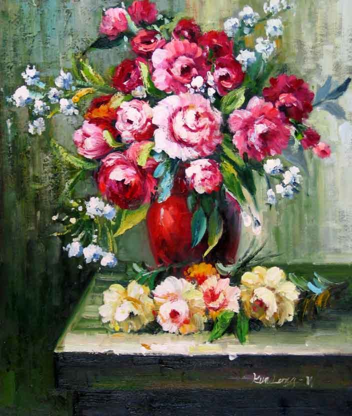 Unknown Artist flower painting | framed paintings for sale