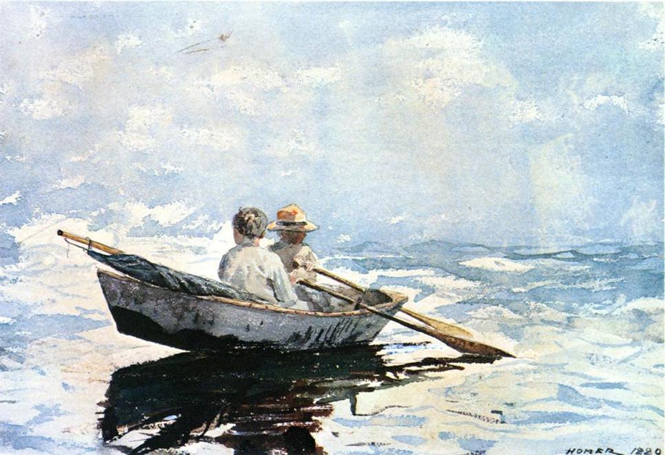 Winslow Homer Rowboat painting | framed paintings for sale