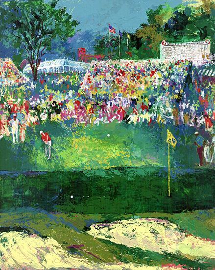 Print Painting Home Wall Art Decor LeRoy Neiman Big Time Golf