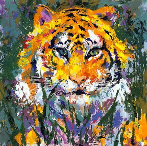 Leroy Neiman Portrait of the Tiger painting | framed paintings for sale