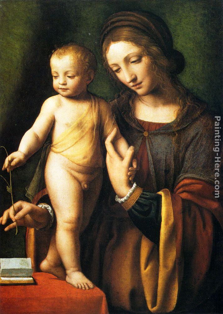Bernardino Luini The Virgin And Child With A Columbine painting ...