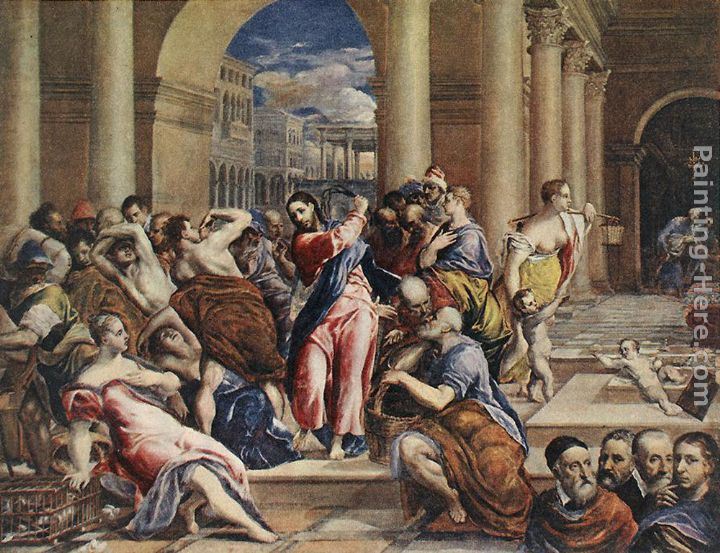 christ in the temple painting