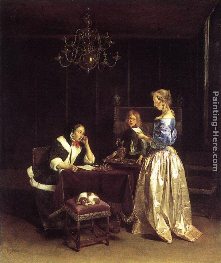 Gerard ter Borch Woman Reading a Letter painting | framed paintings for ...