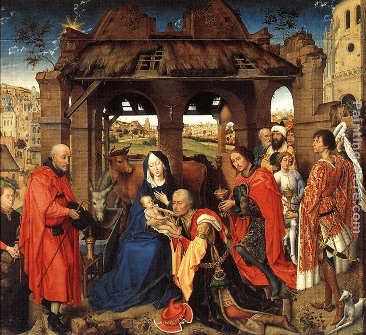 Rogier van der Weyden Adoration of the Magi painting | framed paintings ...